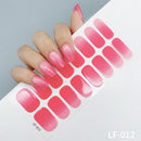 Manicure Full Stickers Solid Color 16 Small Stickers European And American Simple Nails