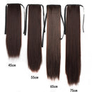 Lace-up Fashion Soft Wig Ponytail Realistic Matte Silk Long Straight Hair