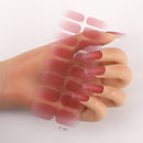 Manicure Full Stickers Solid Color 16 Small Stickers European And American Simple Nails