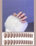 Frosted ballet fake nails
