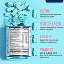 Hair Nails Skin Gummies With Biotin Keratine And Collagen