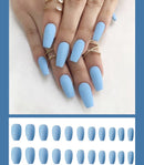 Frosted ballet fake nails