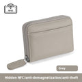RFID Genuine Leather Card Wallet Men Women Purse With Coin Pocket Zipper Credit Card Holder Small Wallets Bags