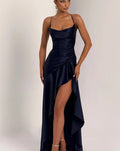 Women's Sexy Backless Waist-Cinching Elegant Dress