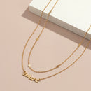 Simple Metal Letter Pendant Waist Chain For Women Europe And America Cross Border Multi-layer Sexy Fashion Slim Chain Body Chains