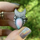 Creative Vintage Geometry Shape Moon Rings for Women Hip Hop Style Skull Rings Wedding Engagement Jewelry Gift