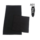 Same-color Chiffon Headscarf And Base Cap Set
