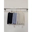 Spring Lace-Up Hollow-Out Knitted Sweater