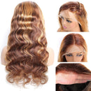 P4 27 13x4 Lace Front Wig Human Hair Body Wave Density
