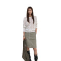 Spring Lace-Up Hollow-Out Knitted Sweater