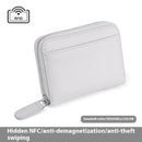 RFID Genuine Leather Card Wallet Men Women Purse With Coin Pocket Zipper Credit Card Holder Small Wallets Bags