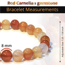 Healing Crystals Beaded Bracelets For Womens Natural Gemstone 8mm Beads Stretch Bracelets With Double Happiness Pendant