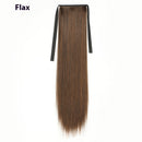 Lace-up Fashion Soft Wig Ponytail Realistic Matte Silk Long Straight Hair