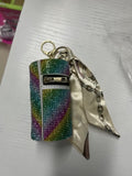 Silk Scarf Keychain Storage Mini