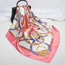 Imitation Silk Scarf Women Classic Belt Printing