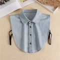 Fashion 2025 Front Tie White Fake Collar for Women Stand Detachable Collar Fake Girls Vintage Lace Ladies False Blouse Collar