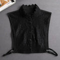 Fashion 2025 Front Tie White Fake Collar for Women Stand Detachable Collar Fake Girls Vintage Lace Ladies False Blouse Collar