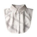 Fashion 2025 Front Tie White Fake Collar for Women Stand Detachable Collar Fake Girls Vintage Lace Ladies False Blouse Collar