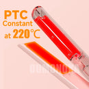 3-in-1 Mini Hair Straightener Flat Iron Professional Hot Comb Beard Styling Tool Dry Wet Use Anti-Scalding Tourmaline Ceramic
