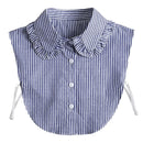 Fashion 2025 Front Tie White Fake Collar for Women Stand Detachable Collar Fake Girls Vintage Lace Ladies False Blouse Collar