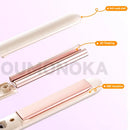 3-in-1 Mini Hair Straightener Flat Iron Professional Hot Comb Beard Styling Tool Dry Wet Use Anti-Scalding Tourmaline Ceramic
