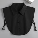 Fashion 2025 Front Tie White Fake Collar for Women Stand Detachable Collar Fake Girls Vintage Lace Ladies False Blouse Collar