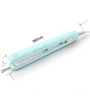 3-in-1 Mini Hair Straightener Flat Iron Professional Hot Comb Beard Styling Tool Dry Wet Use Anti-Scalding Tourmaline Ceramic