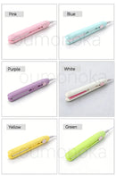 3-in-1 Mini Hair Straightener Flat Iron Professional Hot Comb Beard Styling Tool Dry Wet Use Anti-Scalding Tourmaline Ceramic