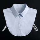 Fashion 2025 Front Tie White Fake Collar for Women Stand Detachable Collar Fake Girls Vintage Lace Ladies False Blouse Collar