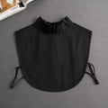 Fashion 2025 Front Tie White Fake Collar for Women Stand Detachable Collar Fake Girls Vintage Lace Ladies False Blouse Collar