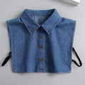 Fashion 2025 Front Tie White Fake Collar for Women Stand Detachable Collar Fake Girls Vintage Lace Ladies False Blouse Collar