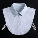 Fashion 2025 Front Tie White Fake Collar for Women Stand Detachable Collar Fake Girls Vintage Lace Ladies False Blouse Collar