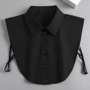 Fashion 2025 Front Tie White Fake Collar for Women Stand Detachable Collar Fake Girls Vintage Lace Ladies False Blouse Collar