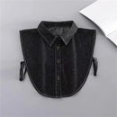 Fashion 2025 Front Tie White Fake Collar for Women Stand Detachable Collar Fake Girls Vintage Lace Ladies False Blouse Collar