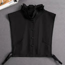 Fashion 2025 Front Tie White Fake Collar for Women Stand Detachable Collar Fake Girls Vintage Lace Ladies False Blouse Collar