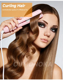 3-in-1 Mini Hair Straightener Flat Iron Professional Hot Comb Beard Styling Tool Dry Wet Use Anti-Scalding Tourmaline Ceramic