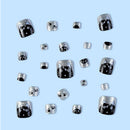 24PCS Press On Nails Fake ToeNails,Stick On Nails,Artificial Fake Toe Nail Set