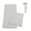 Same-color Chiffon Headscarf And Base Cap Set