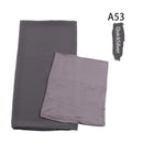 Same-color Chiffon Headscarf And Base Cap Set