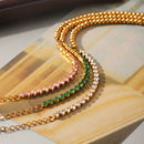 18k Gold-colored Stainless Steel Zircon Bracelet That Wont Fade