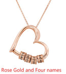 Personalized Heart Necklaces Women Jewelry Custom Name Necklaces & Pendants Mothers Day Gift