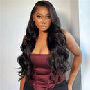 4x6 Lace Closure Wig Human Hair Natural Color Body Wave