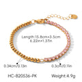 18k Gold-colored Stainless Steel Zircon Bracelet That Wont Fade