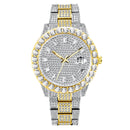Fashionable Large Dial Full Diamond Watch
